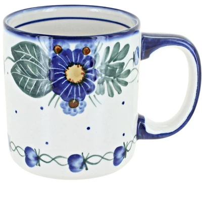 Blue Rose Polish Pottery WR Unikat Mug 5 Blue Rose Polish Pottery WR Unikat Mug - Image 3