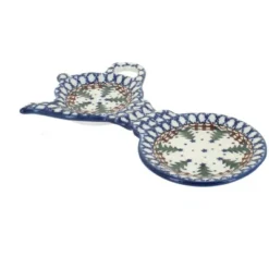 Blue Rose Polish Pottery 764 Ceramika Artystyczna Tea Bag Holder And Saucer -Blue Rose Pottery Store GUEST ae6e323e 2f64 47da ae56 2452fc61343b