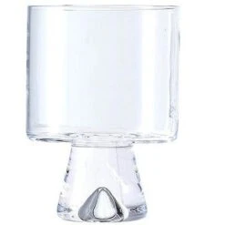 Blue Rose Polish Pottery 8oz. Clear Rock/Old Fashion Glass - Set Of 6