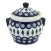 Blue Rose Polish Pottery 1096 Zaklady Small Canister