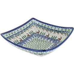 Blue Rose Polish Pottery 161 Vena Square Serving Dish -Blue Rose Pottery Store GUEST af4332ab 16d6 4c54 b968 7a31d866fa86