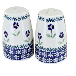 Blue Rose Polish Pottery S086 Manufaktura Salt And Pepper Shakers