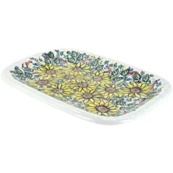 Blue Rose Polish Pottery 120 Vena Medium Rectangular Serving Platter -Blue Rose Pottery Store GUEST b06c2078 6706 4e71 b60c 2ac71c259d48