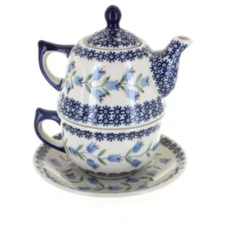 Blue Rose Polish Pottery C027 Manufaktura Tea For One -Blue Rose Pottery Store GUEST b166172b c508 4925 81fb b90cd42f210d