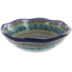 Blue Rose Polish Pottery 273 Ceramika Artystyczna Large Scallop Bowl -Blue Rose Pottery Store GUEST b1bb7d14 a237 46cc 8417 1cdf9a2b7505