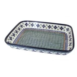 Blue Rose Polish Pottery 371 Zaklady Medium Rectangular Baker -Blue Rose Pottery Store GUEST b3a402df 3f8c 4141 927a 8f34c5dc6411