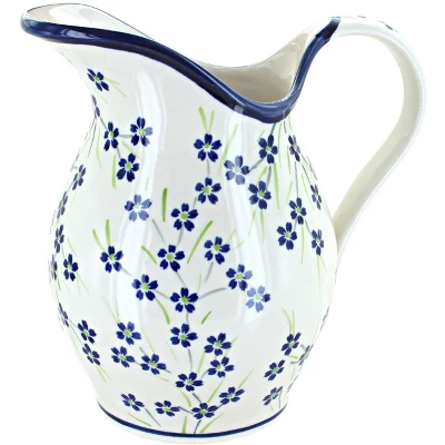 Blue Rose Polish Pottery 1160 Zaklady Pitcher 16 Blue Rose Polish Pottery 1160 Zaklady Pitcher - Image 14