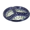 Blue Rose Polish Pottery 484 Ceramika Artystyczna Three Part Divided Dish -Blue Rose Pottery Store GUEST b4b949d6 dcdf 4ef5 91f5 392d41b237c5