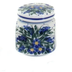 Blue Rose Polish Pottery Hyacinth Small Jar