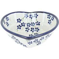 Blue Rose Polish Pottery 860-1 Zaklady Small Heart Bowl -Blue Rose Pottery Store GUEST b7547d0e b466 4188 b1d6 05ab2a2b0579