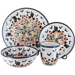 Blue Rose Polish Pottery Zaklady Dinnerware (4 PC) -Blue Rose Pottery Store GUEST b79431c4 41ce 468c 98f0 aa1af3fd6152