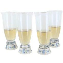 Blue Rose Polish Pottery P002 Set Of 4 Maf Beer Glasses -Blue Rose Pottery Store GUEST b7957d42 68e8 433f 9211 1fa8d5e9fc8c