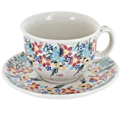 Blue Rose Polish Pottery 33 Vena Cup & Saucer -Blue Rose Pottery Store GUEST b873bb43 a17a 47c2 a7b5 c7d4183a5f06