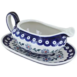 Blue Rose Polish Pottery S119 Manufaktura Gravy Boat & Plate 21 Blue Rose Polish Pottery S119 Manufaktura Gravy Boat & Plate -Blue Rose Pottery Store GUEST b8a8d770 70ae 4c2a 9dd9 f01ab7db5266