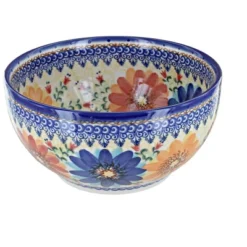 Blue Rose Polish Pottery 74 Vena Medium Serving Bowl -Blue Rose Pottery Store GUEST b91b6aa4 ad64 4c5e 8c06 fcfa0d3f0277