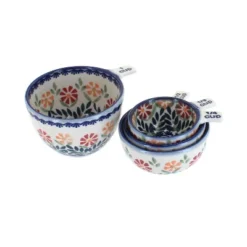 Blue Rose Polish Pottery M1720 Manufaktura Measuring Cup Set -Blue Rose Pottery Store GUEST b91f6c61 586c 4112 bc5b 7f17c39cb2e3