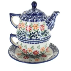 Blue Rose Polish Pottery C027 Manufaktura Tea For One -Blue Rose Pottery Store GUEST bb59cd44 977a 479c b6b1 07da1eaffe1b
