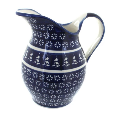 Blue Rose Polish Pottery 1160 Zaklady Pitcher 17 Blue Rose Polish Pottery 1160 Zaklady Pitcher - Image 15