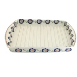 Blue Rose Polish Pottery P191 Manufaktura Bacon Cooker -Blue Rose Pottery Store GUEST bbed5006 794d 44ac 9765 b2d045dd80de