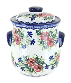 Blue Rose Polish Pottery 37A WR Unikat Cookie Jar -Blue Rose Pottery Store GUEST bc1e7574 3d38 4421 aa52 3448e0554e42