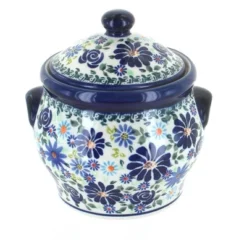 Blue Rose Polish Pottery 1098 Zaklady Medium Canister -Blue Rose Pottery Store GUEST be1fba87 9afc 48b5 849c c7c297a1aa5f