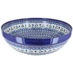 Blue Rose Polish Pottery 78 Vena Large Serving Bowl -Blue Rose Pottery Store GUEST be4a8f09 569b 44d4 805e 35739f06503a