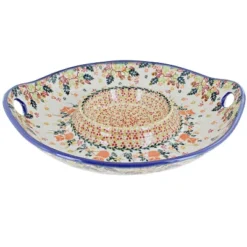 Blue Rose Polish Pottery Forest Friends Chip & Dip Plate 7 Blue Rose Polish Pottery Forest Friends Chip & Dip Plate -Blue Rose Pottery Store GUEST be74d073 426a 4eb0 be8b bec40a391587