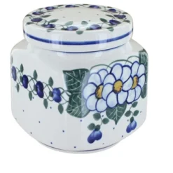 Blue Rose Polish Pottery 31B WR Unikat Medium Canister