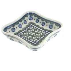 Blue Rose Polish Pottery 630 Ceramika Artystyczna Small Square Dish -Blue Rose Pottery Store GUEST be9b7e4b 167f 431a a2ee 676619ef4101
