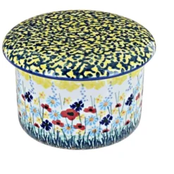 Blue Rose Polish Pottery M136 Manufaktura French Butter Dish -Blue Rose Pottery Store GUEST becc8420 2e14 4a72 bc41 ac9b9cef3499