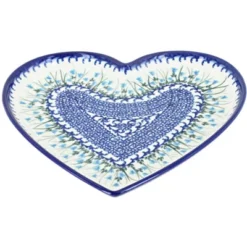 Blue Rose Polish Pottery 393 Vena Large Heart Plate -Blue Rose Pottery Store GUEST bf03ec39 6feb 4beb 96fc 1c626b99c16b