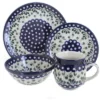 Blue Rose Polish Pottery Ceramika Artystyczna Dinnerware (4 PC)