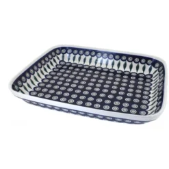 Blue Rose Polish Pottery 372 Zaklady Large Rectangular Baker -Blue Rose Pottery Store GUEST bfc171ad 36c4 433e b910 a955fac530ec