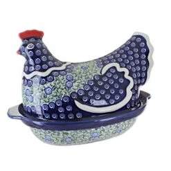 Blue Rose Polish Pottery 1773 Zaklady Hen Baker -Blue Rose Pottery Store GUEST bffdbf4e 7003 4652 8a74 805925fb0182