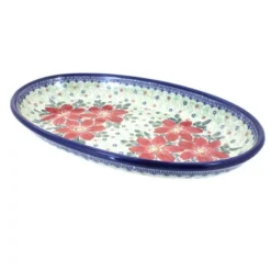 Blue Rose Polish Pottery 104 Vena Oval Platter -Blue Rose Pottery Store GUEST c0d261ab eae8 4504 a4b8 c76893f50b47
