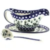 Blue Rose Polish Pottery 239-561 Ceramika Artystyczna Gravy Boat With Ladle -Blue Rose Pottery Store GUEST c16b8e40 ed9e 4e28 ae5f 93568407caec