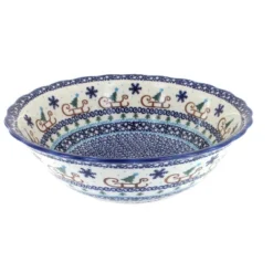 Blue Rose Polish Pottery 204 Vena Large Serving Bowl 28 Blue Rose Polish Pottery 204 Vena Large Serving Bowl -Blue Rose Pottery Store GUEST c1f5036e 51c8 41ac baec df29f77e1d94
