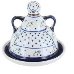 Blue Rose Polish Pottery 1124 Zaklady Small Cheese Lady -Blue Rose Pottery Store GUEST c2b02c0d 0dc6 4204 8e25 f3dedef77155