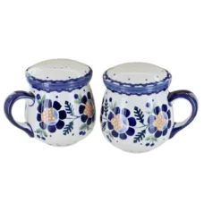 Blue Rose Polish Pottery S138 Manufaktura Salt & Pepper Shakers With Handles -Blue Rose Pottery Store GUEST c34cb471 5413 4f44 b9ca 8b15922e7f3d