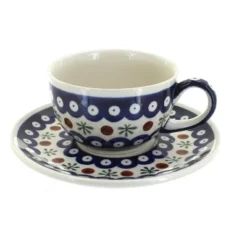Blue Rose Polish Pottery 883-883 Zaklady Cup & Saucer -Blue Rose Pottery Store GUEST c496a5ee bcd0 4019 9992 a049292d0875