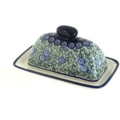 Blue Rose Polish Pottery 1377 Zaklady Butter Dish -Blue Rose Pottery Store GUEST c5be6410 9bb4 4693 b661 7a154b9a3822