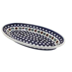 Blue Rose Polish Pottery 1103 Zaklady Small Oval Platter -Blue Rose Pottery Store GUEST c625467a 3d90 42dd 9f41 192914920909