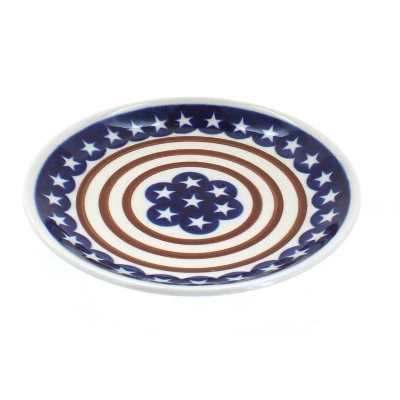 Blue Rose Polish Pottery Zaklady Dessert Plate 14 Blue Rose Polish Pottery Zaklady Dessert Plate - Image 12