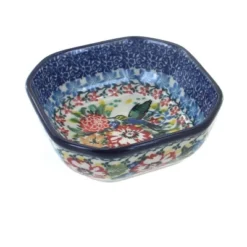Blue Rose Polish Pottery 516 Ceramika Artystyczna Small Square Dish -Blue Rose Pottery Store GUEST c7a8122b 8961 4469 bd80 06d6651ccbff