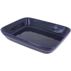 Blue Rose Polish Pottery 370 Zaklady Small Rectangular Baker