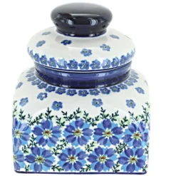 Blue Rose Polish Pottery 2001 Zaklady Medium Square Container -Blue Rose Pottery Store GUEST c94bf160 41cd 406b 8a79 a2fde6c361a9