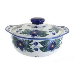 Blue Rose Polish Pottery 41C WR Unikat Round Covered Baker -Blue Rose Pottery Store GUEST ca32f968 a55e 45b0 bfd2 1503fde80140