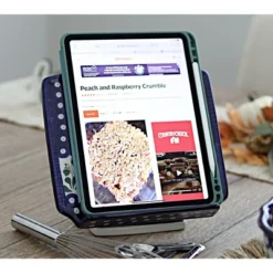 Blue Rose Polish Pottery 881 Ceramika Artystyczna Cookbook Holder