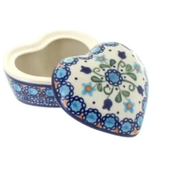 Blue Rose Polish Pottery 125 Vena Small Heart Box -Blue Rose Pottery Store GUEST cd84d670 bc9f 4a2b 99da 94f2d8f944d5