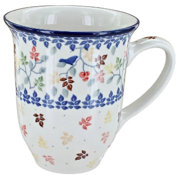 Blue Rose Polish Pottery 826 Ceramika Artystyczna Large Coffee Mug 5 Blue Rose Polish Pottery 826 Ceramika Artystyczna Large Coffee Mug - Image 3
